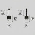 Modern Obsidian Mini Pendant Light with Crystal Detail
