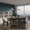 Wave Pendant Light – Matte Black Organic Sculptural LED