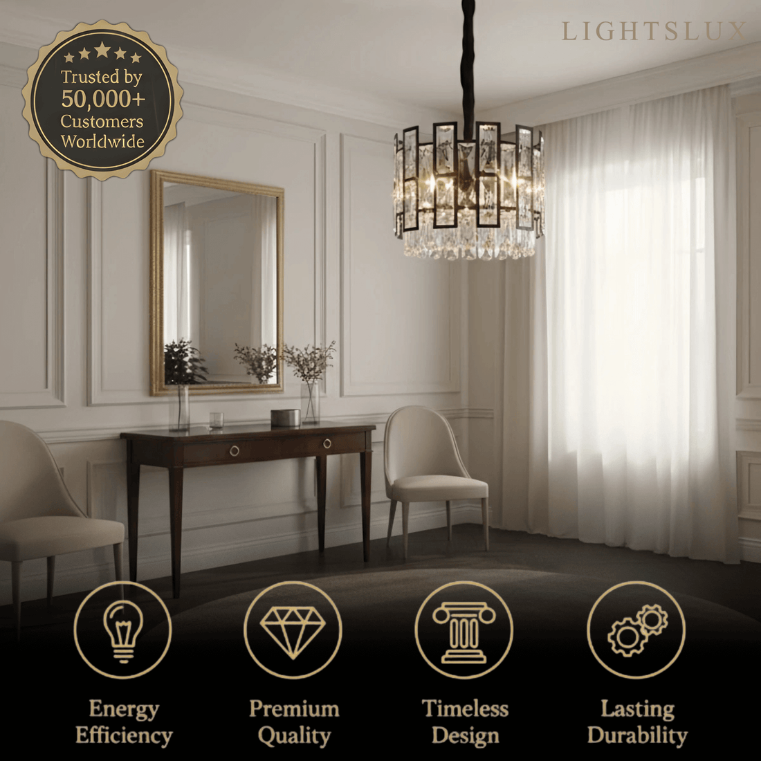 Excelis Royal Alabaster Petal Pendant Light – Solid Brass Frame Brushed Gold Dining Room