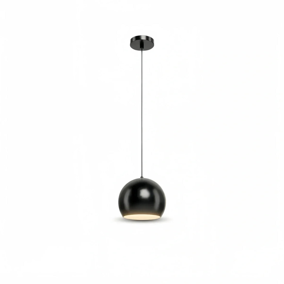 Excelis Modern Dome Pendant Light – Brushed Gold/Matte Black for Kitchen Island
