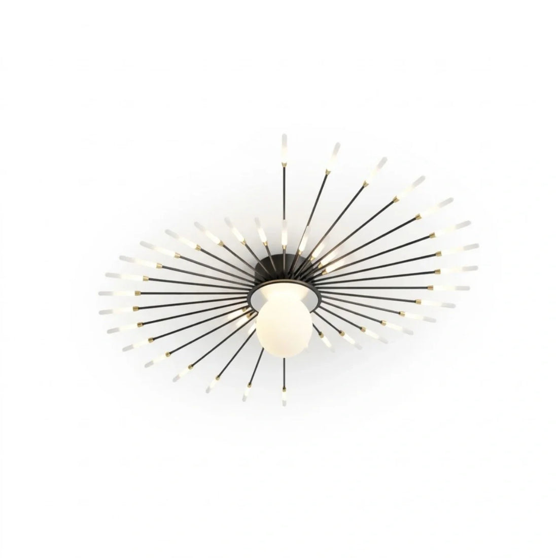 Nebula Modern Ceiling Light – Natural Curves Semi-Flush Mount Coastal Ambiance Ceiling Light
