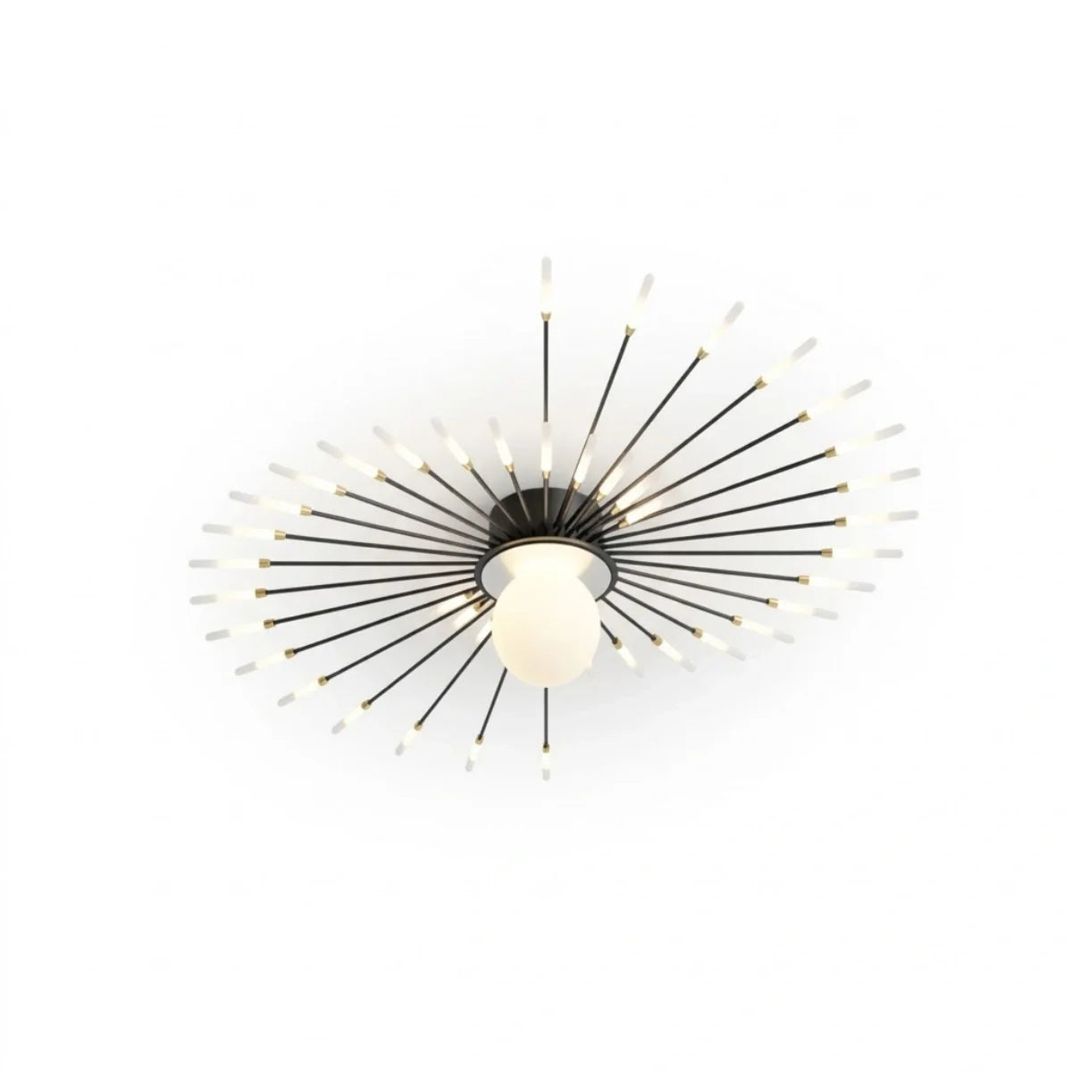 Nebula Modern Ceiling Light – Natural Curves Semi-Flush Mount Coastal Ambiance Ceiling Light