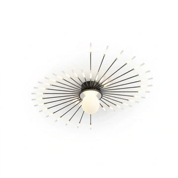 Nebula Modern Ceiling Light – Natural Curves Semi-Flush Mount Coastal Ambiance Ceiling Light