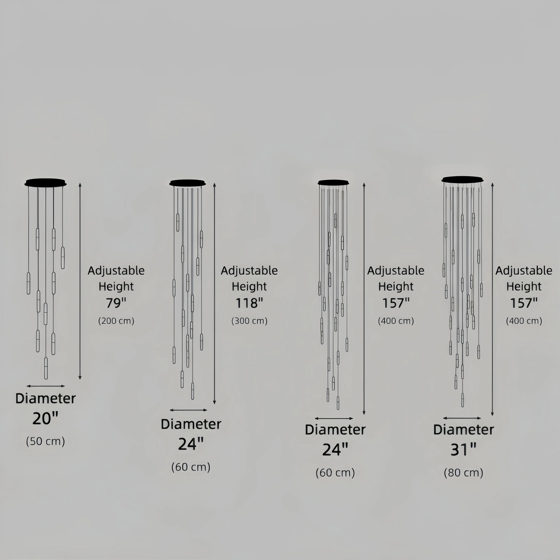 Luxury Cascade Crystal Chandelier