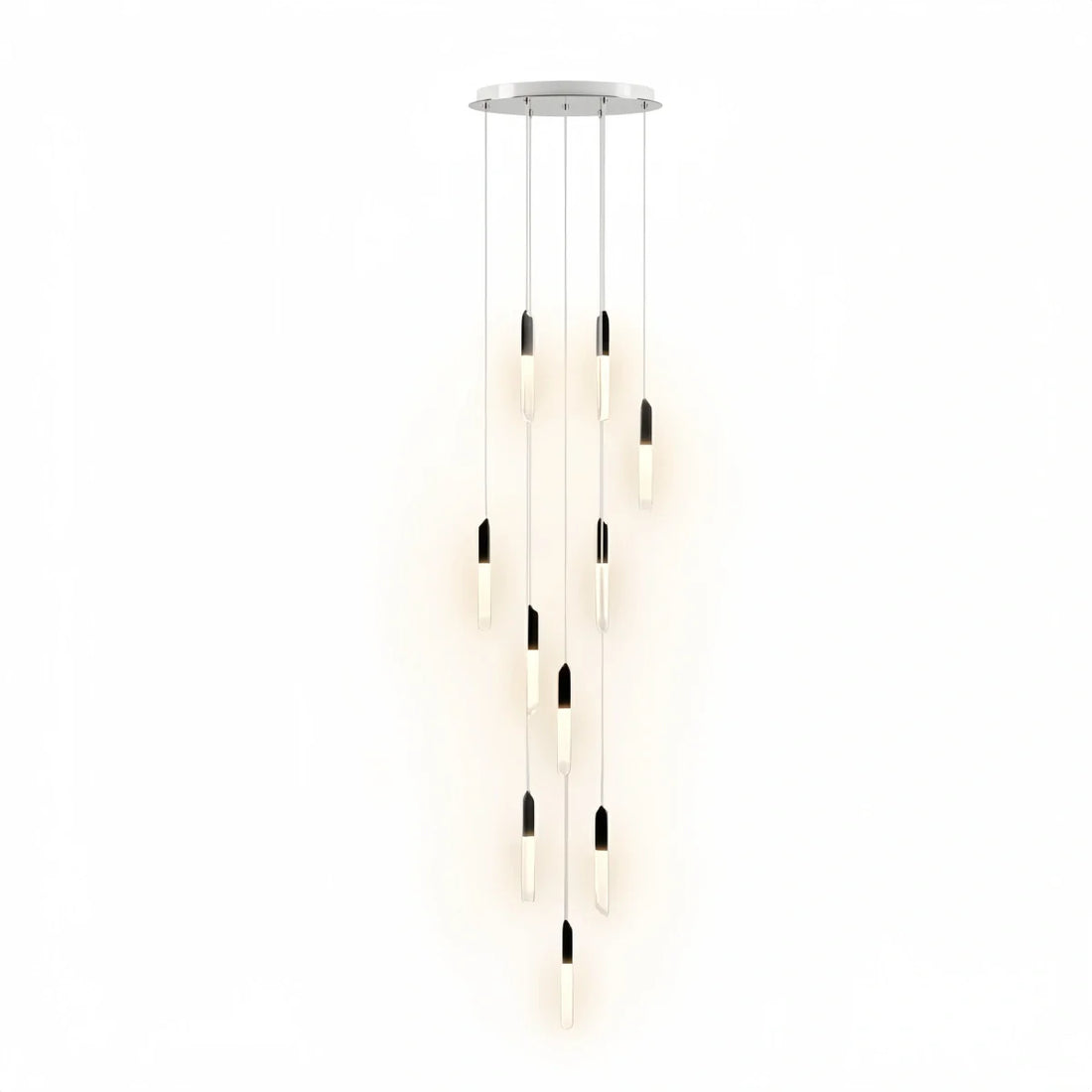 Luxury Cascade Crystal Chandelier – Reflecting & Refracting Light Brilliant Staircase