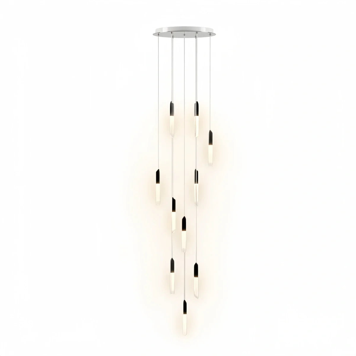 Luxury Cascade Crystal Chandelier – Reflecting & Refracting Light Brilliant Staircase