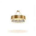 Excelis Royal Gold Crystal Chandelier – Tiered Metal with Sparkling Crystals