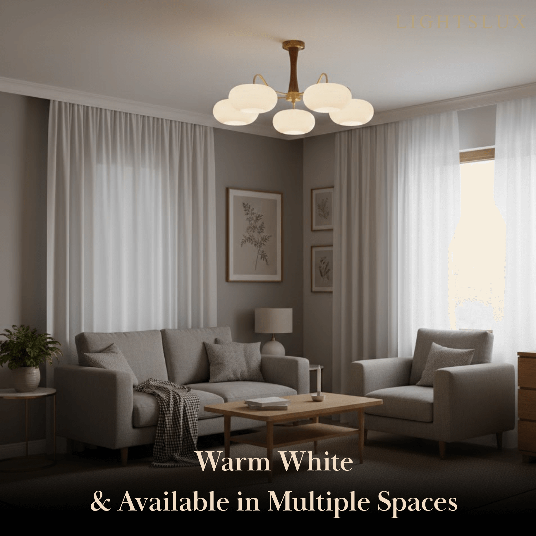 Pendant Light – Mulberry Silk White Globe Ceiling Lamp for Living Room