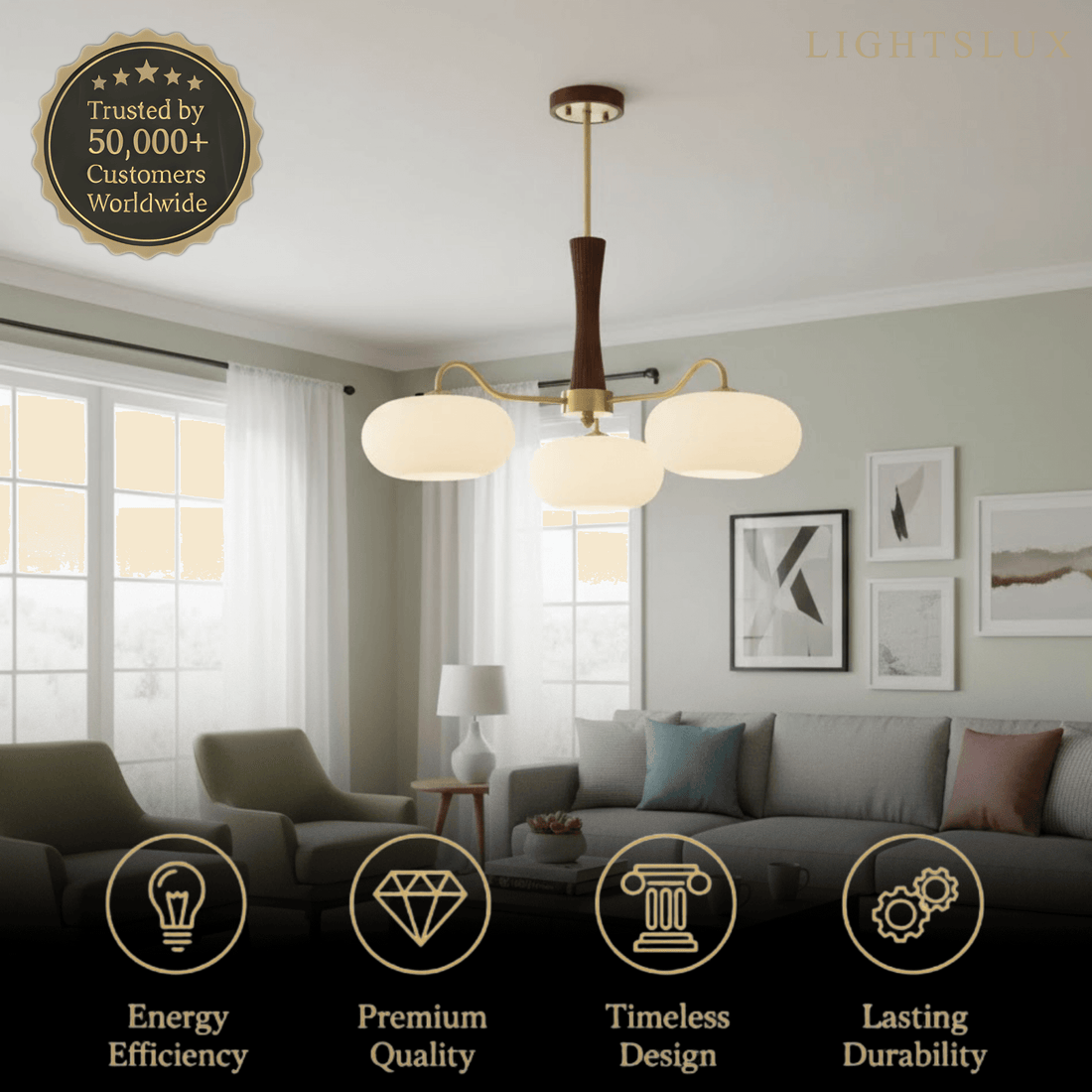 Pendant Light – Mulberry Silk White Globe Ceiling Lamp for Living Room