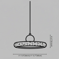 Modern Pendant Light – Wood and Stone LED Ceiling Lamp for Dining Room