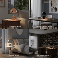 Modern Bell Table Lamp – Metal Dome Desk Light in Gold, Rose Gold or Chrome for Bedroom