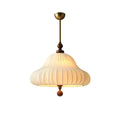 Modern Fabric Pendant Light – Sculptural Flower Ceiling Lamp for Dining Room