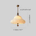 Modern Fabric Pendant Light – Sculptural Flower Ceiling Lamp for Dining Room