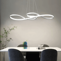 White Modern Cross Pendant Light
