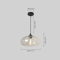 Morandia Modern Glass Pendant Light – Bread-Shaped Kitchen Island Lamp, 5 Colors