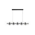 Pendant Light - Black/Gold Metal & Glass for Dining Room
