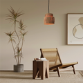 Rustic Wooden Pendant Light