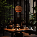 Rustic Wooden Pendant Light