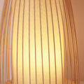 esigner Rattan/Fabric Bottle-Shaped Standing Floor Lamp