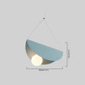 Designer 7-Color Pendant Light - Metal & Glass Uneven Cluster