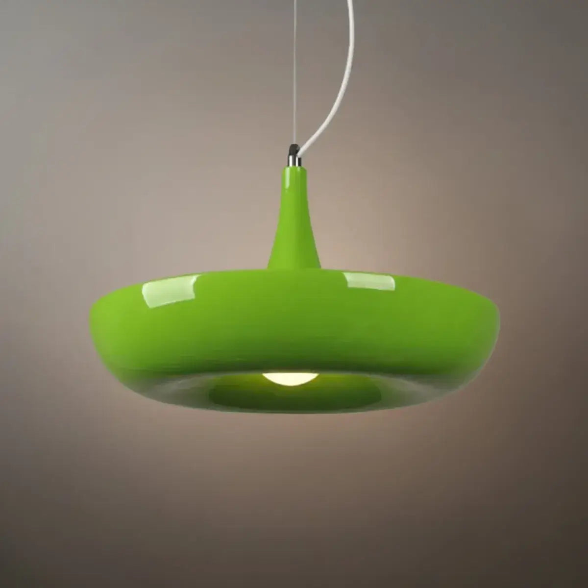 Natural Black/White/Green Bowled Pendant Light – Metal Design for Dining Room