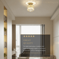 Vetro Modern Ceiling Lamp Metal/Crystal Desig