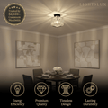 Vetro Modern Ceiling Lamp Metal/Crystal Desig