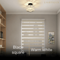 Vetro Modern Ceiling Lamp Metal/Crystal Design in Black/Gold/Silver for Bedroom