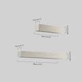 Modern LED Wall Light - Black/White Cement Rectangular