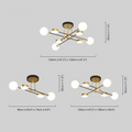 Modern Gold Chandelier Dimension