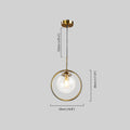 Modern led Bubble Pendant Light with dimensions