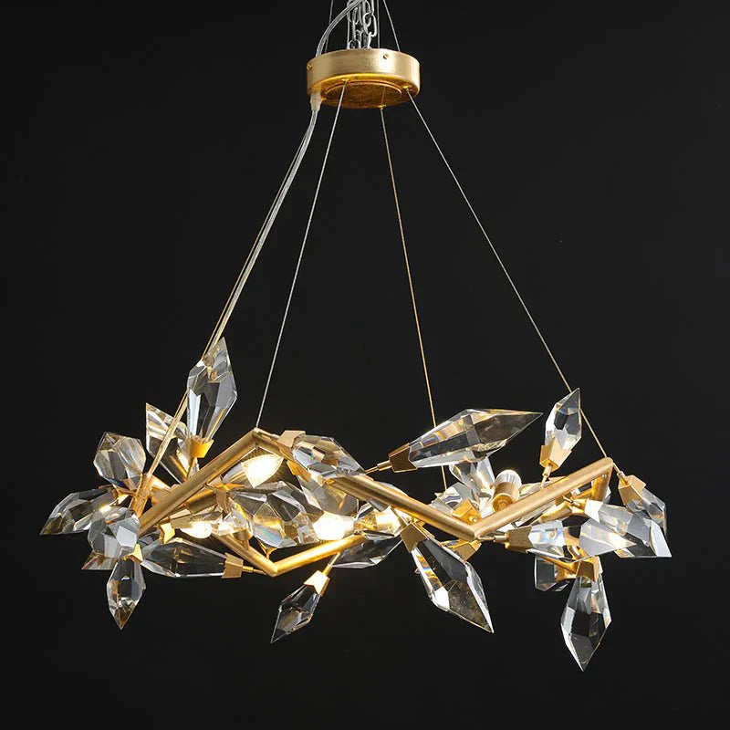 Addison 34" Crystal Chandelier - Joyfuzzy