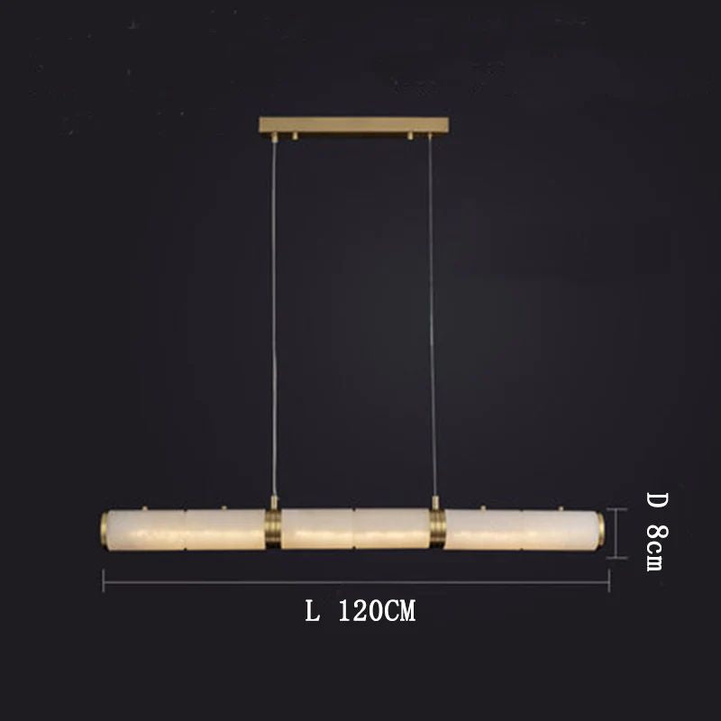 Alabaster Cylindrical Chandelier rbrights
