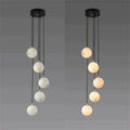 Alabaster Global Wavy Chandelier - 5 LightsJoyfuzzy