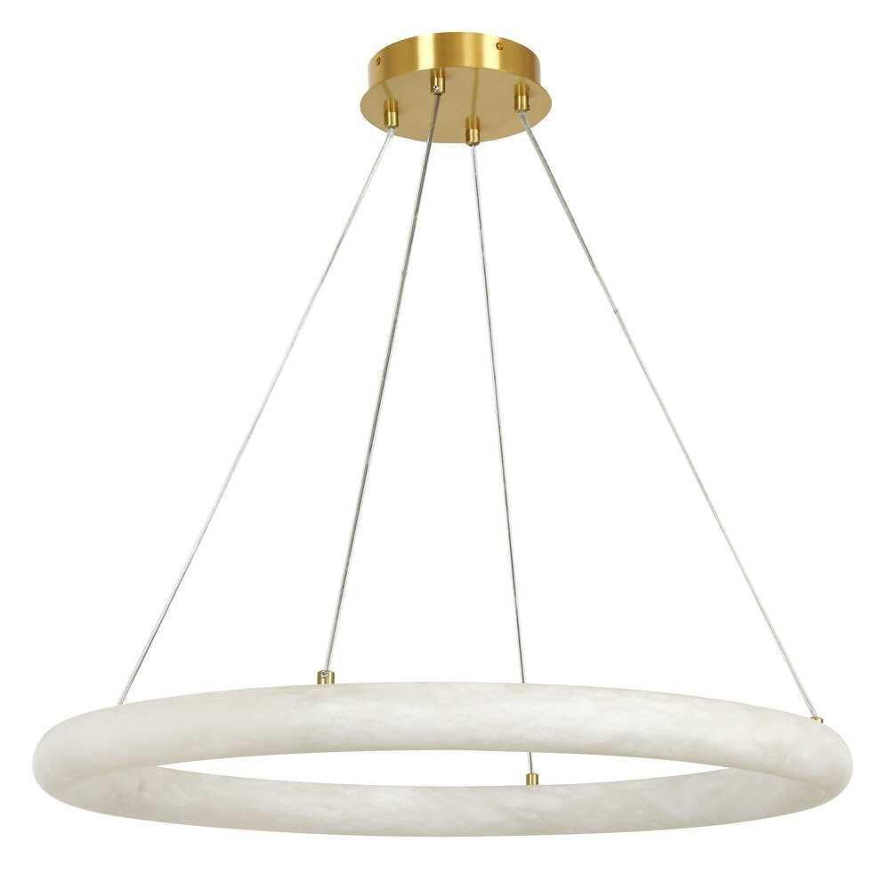 Alabaster Globle Round Chandelier - D 48"Joyfuzzy