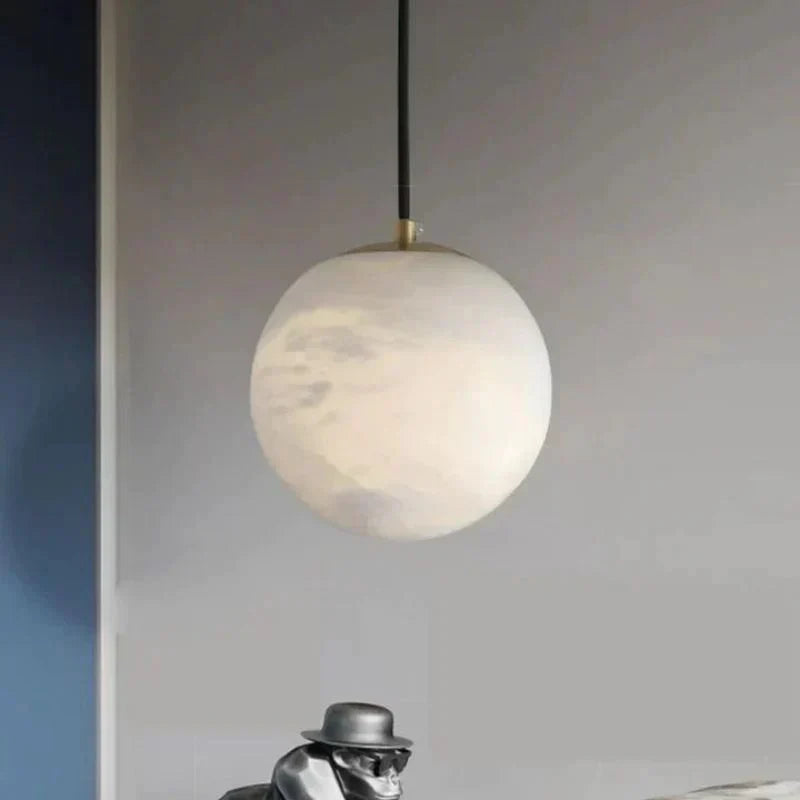 Alabaster Spherical Pendant Light - Joyfuzzy