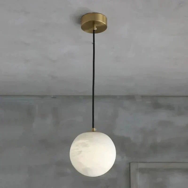 Alabaster Spherical Pendant Light - Joyfuzzy