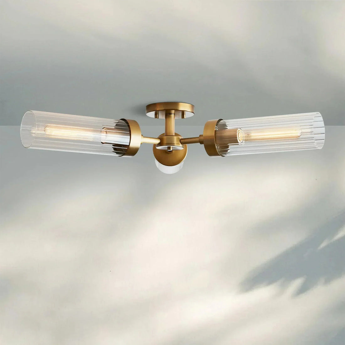 Andreas 3 - Light Flushmount - BrassJoyfuzzy