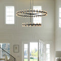 Arcachan Crystal 2-Tier Round Chandelier 60
