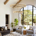 Arcachan Crystal 2-Tier Round Chandelier 60