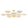 Joyfuzzy Ovo Ice Glass Round Chandelier 56.75