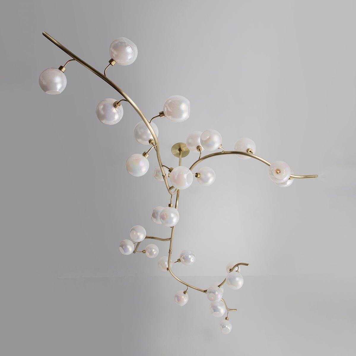 Contemporary Hand - blown Glass Globes Branch Chandelier for Dining Room Living Room and Kitchen Island - L140"*W60"*H32"Warm LightJoyfuzzy