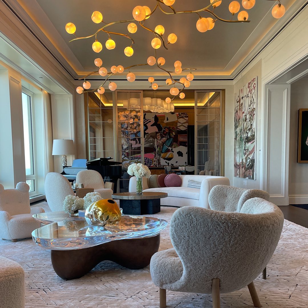 Contemporary Hand - blown Glass Globes Branch Chandelier for Dining Room Living Room and Kitchen Island - L140"*W60"*H32"Warm LightJoyfuzzy