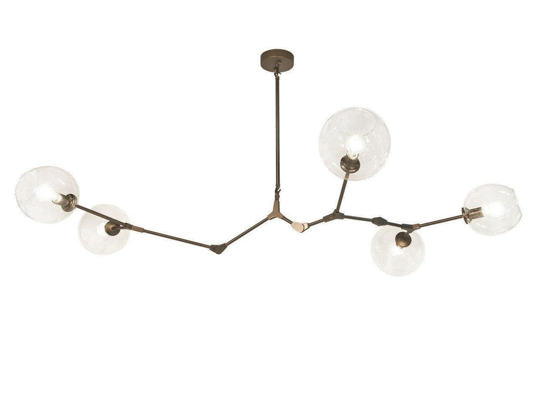 Covington Horizontal Globe Branching Bubble Chandelier - 5 - LightBrassJoyfuzzy