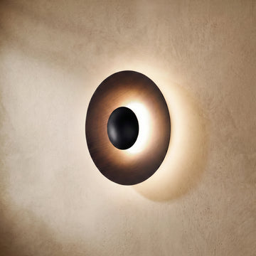 Varlont Irondale Vintage Outdoor Wall Lamp - Black and White Round Metal Design for Garden & Patio