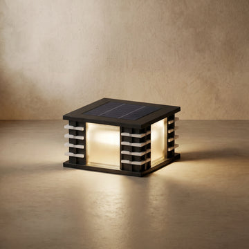 Stellar Modern Solar Outdoor Pillar Lights