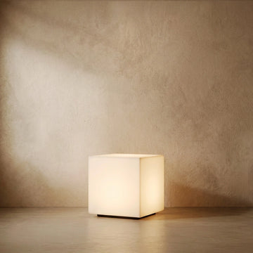 Varlont Arcato Modern Outdoor Floor Lamp - White Acrylic Square Design for Garden