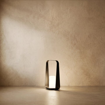 Varlont Lunara Modern Portable Floor Lamp - Rechargeable Outdoor Light in Coffee and Grey