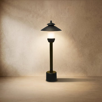 Varlont Irondale Modern Hooded Outdoor Pathway Light for Lawn