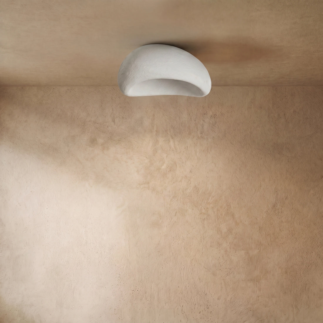 Sandora Nordic Flush Mount Ceiling Light — Resin Bread for Bedroom